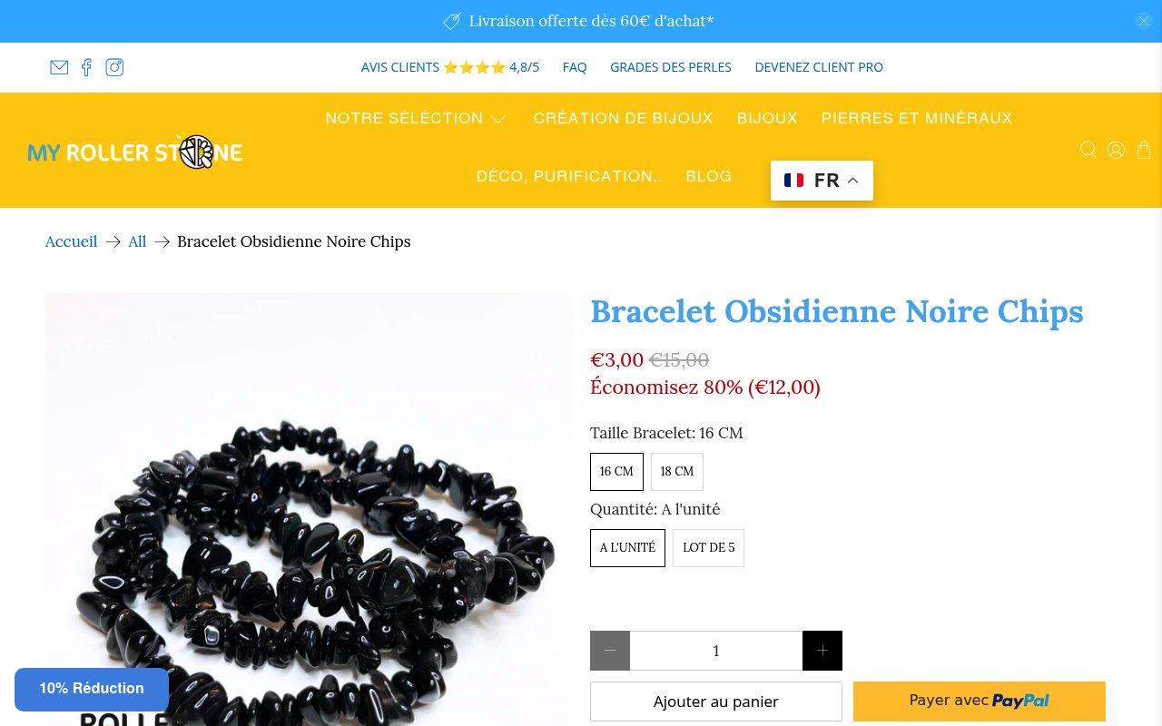Apercu du site My Roller Stone