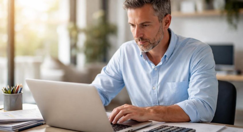 adulte-ordinateur-calculatrice-bureau-moderne