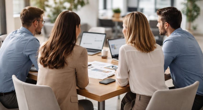 bureau-salaries-discussion-ordinateurs-documents